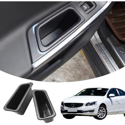 Для Volvo S60 V60 2010-2017 Ящик для хранения передней двери Дверной боковой органайзер Ручка лотка Защитная вставка Дверные карманы Контейнер для телефона Подлокотник Органайзер