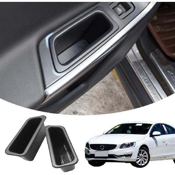 Для Volvo S60 V60 2010-2017 Ящик для хранения передней двери Дверной боковой органайзер Ручка лотка Защитная вставка Дверные карманы Контейнер для телефона Подлокотник Органайзер