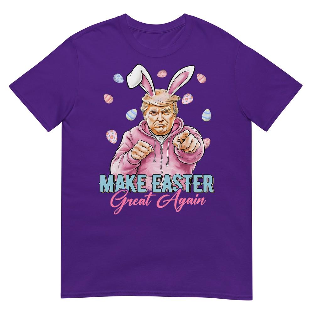 Make Easter Great Again Funny Trump Bunny Spring Hunt Eggs TShirt