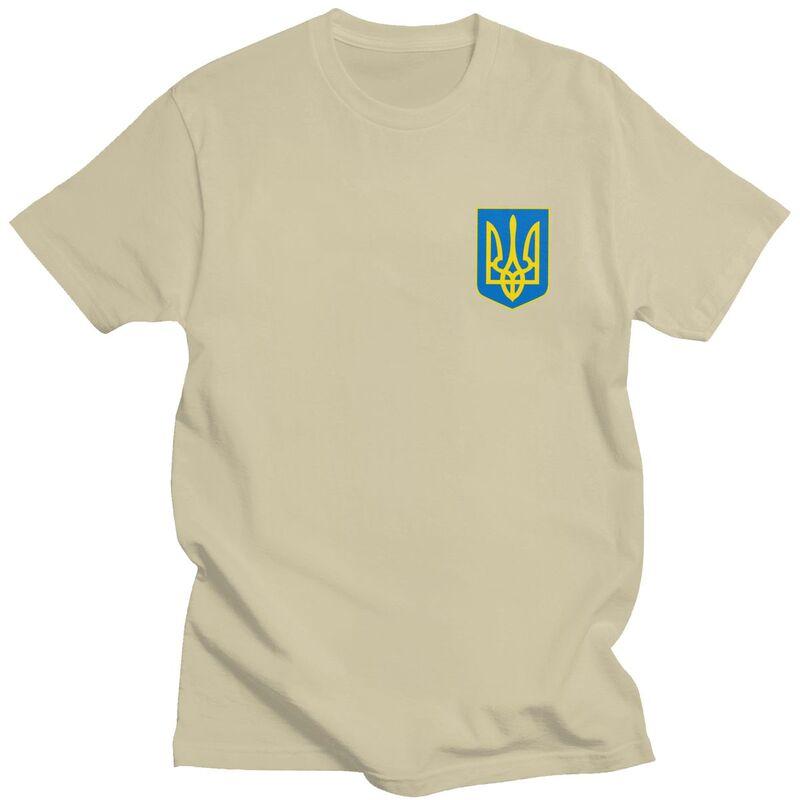 Унисекс футболка с гербом Украины и флагом, с коротким рукавом, для отдыха. Футболка с украинским гербом Трезубец. Чистый хлопок.