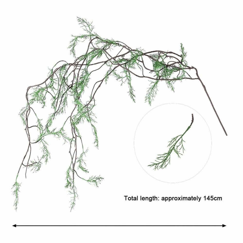 145cm Simulation Lucid Asparagus Vine DIY Greenery Leaves Vine Home Decoration