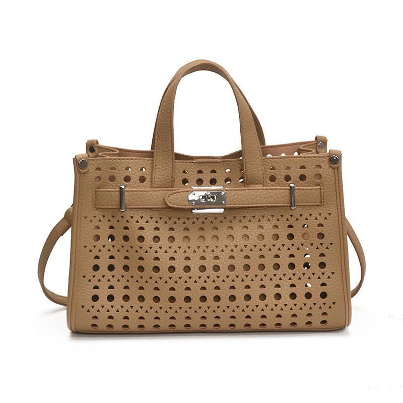 Полая Модная Однотонная Портативная Маленькая Квадратная Сумка Женская Новая Универсальная Повседневная На Плечо Сумка-Мессенджер