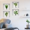 New PVC 3D Simulation Green Plant Potted 3D Wall Stickers Living Room Background Study Office DIY Waterproof Decorative Stickers