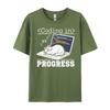 Programmer Cat Kitty Meow Animal Pet Computer Programming Vintage T Shirt Unisex Luxury Designer Japan Style