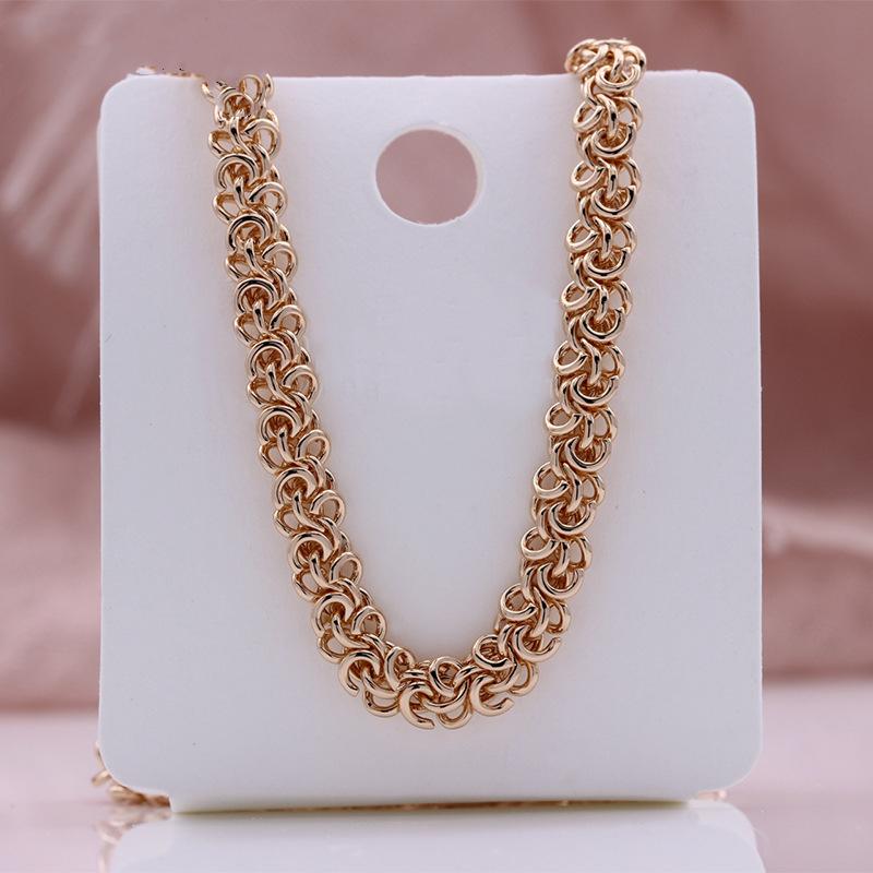 Fashion Rose Gold Necklace Matching Fashion Exquisite Girls Banquet Birthday Gift