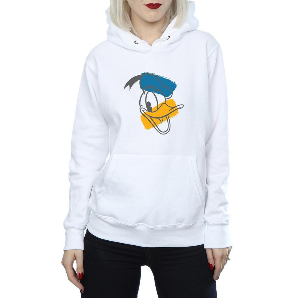 Disney Womens/Ladies Donald Duck Head Hoodie