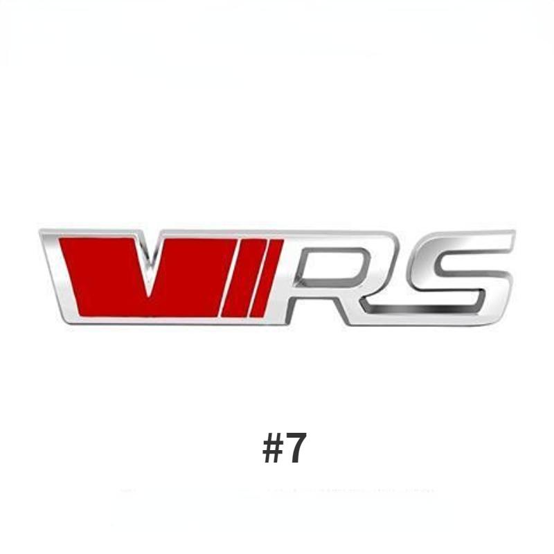 Модификация автомобиля VRS Металлическая наклейка для автомобиля Автомобиль в сети Стандартный трехмерный хвост кузова Стандартные декоративные аксессуары Декоративные наклейки