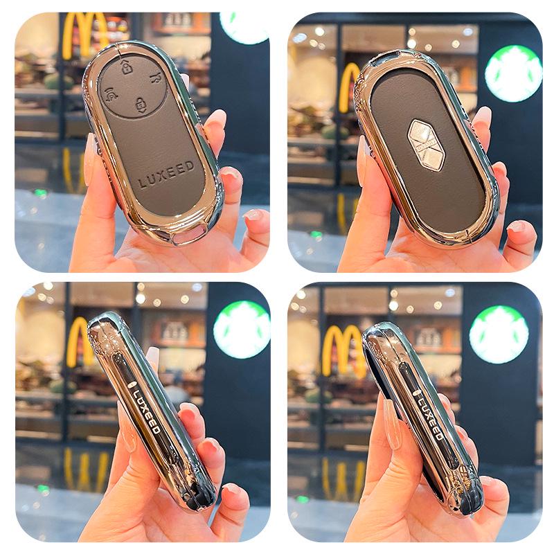 Совместимо с ключом 2026 LUXEED R7: Новая Bluetooth-смарт-защитная сумка-чехол LUXEED S7 с пряжкой.