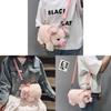 Cute Pig Plush Crossbody Bag For Girls With Soft Material And Inner Zipper Pocket