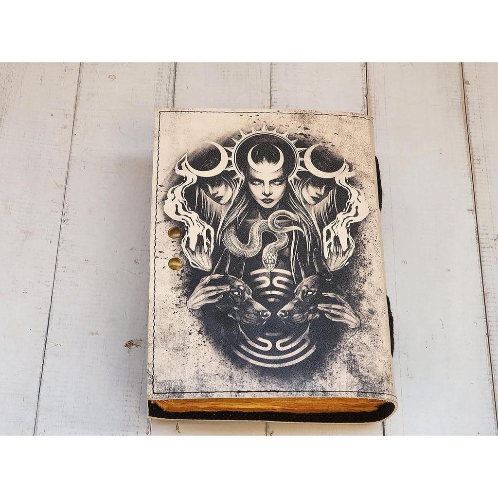 Triple Moon Goddess, Журналы для взрослых, Кожаный журнал с защитным принтом