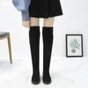 2024 Новые модные длинные сапоги для женщин, выше колена, повседневные черные сексуальные женские туфли на платформе, зимние женские ботинки