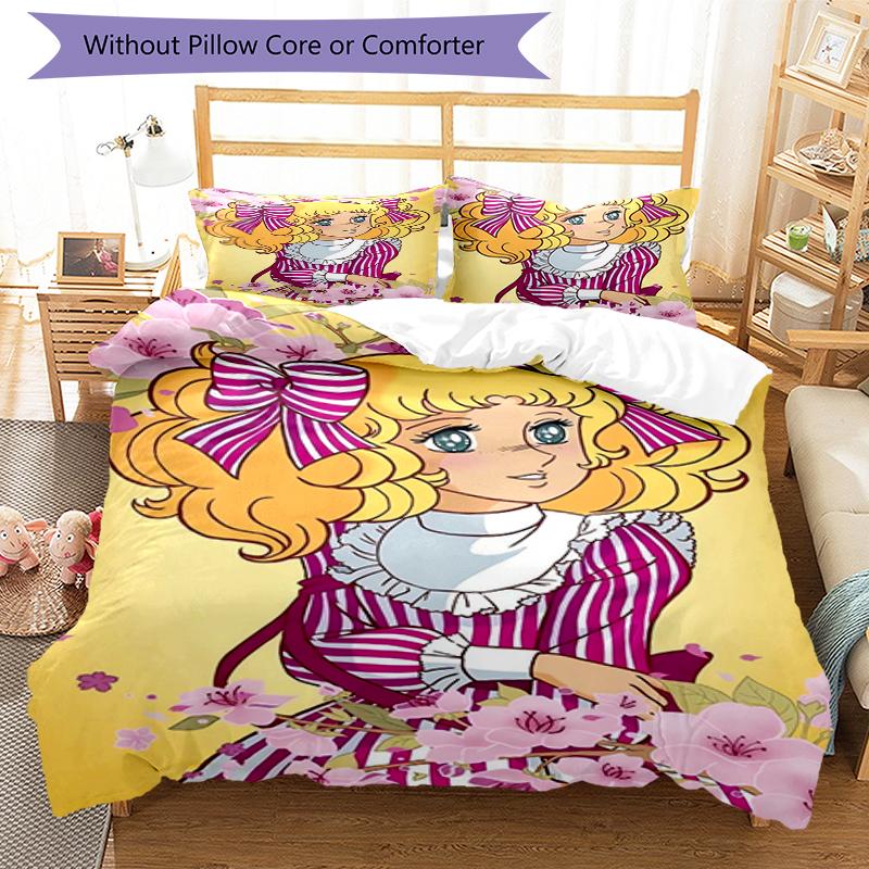 3pcs The Rose of Versailles Bedding Set Duvet Cover Closure Includes 1 Duvet Cover & 2 Pillowcases, Soft and Comfortable for All Seasons.