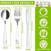 9Pcs Kids Silverware Set Stainless Steel Kids Fork Spoon and Cutter Set Ergonomic Toddler Utensils Funny Dinosaur Kids Flatware
