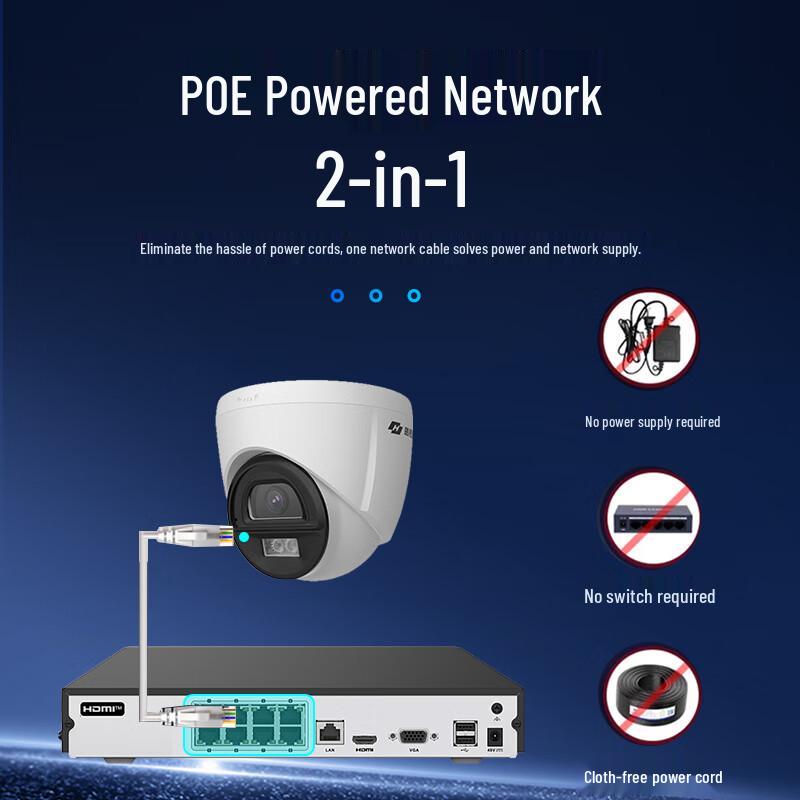 PoE сетевой видеорегистратор Hikvision Haoshitong (NVR) Китайская вилка (адаптер в комплекте)