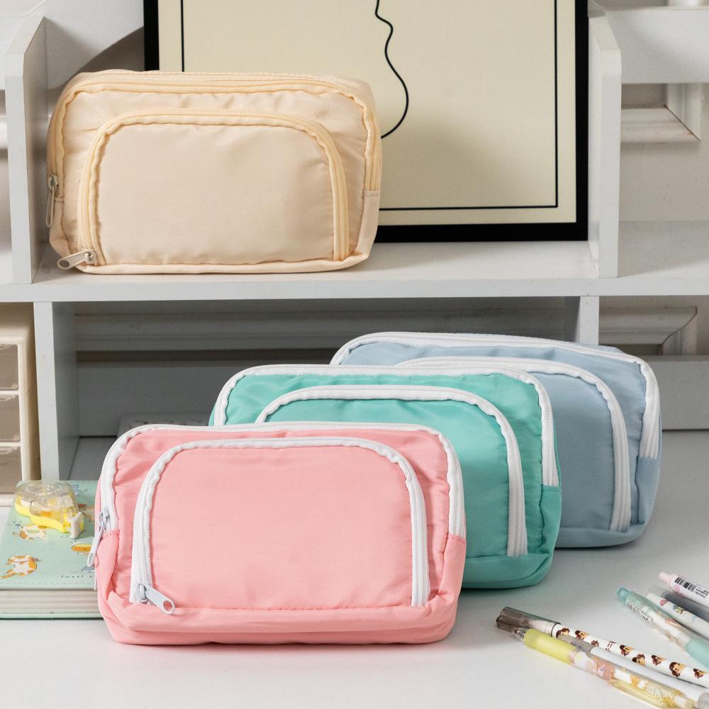 Student Pencil Case Large Capacity Simple Stationery Box Learning Stationery Bag