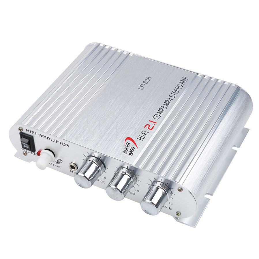 12 В 20 Вт HiFi усилители мощности CES для LVPIN-838 стерео домашний аудио цифровой усилитель звука 2.1CH House Super Bass Lvpin 838