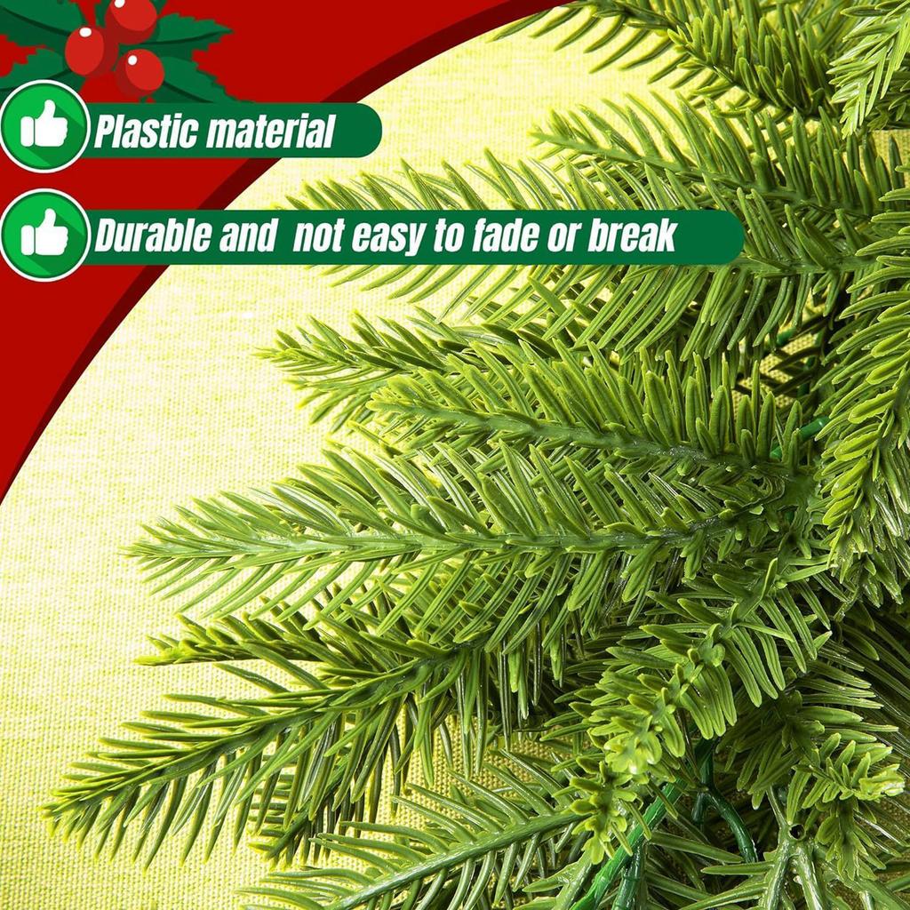 6-футовый рождественский венок Норфолк, плотные вилки, реалистичный искусственный венок для Рождества, праздников, камина, стола, домашнего декора