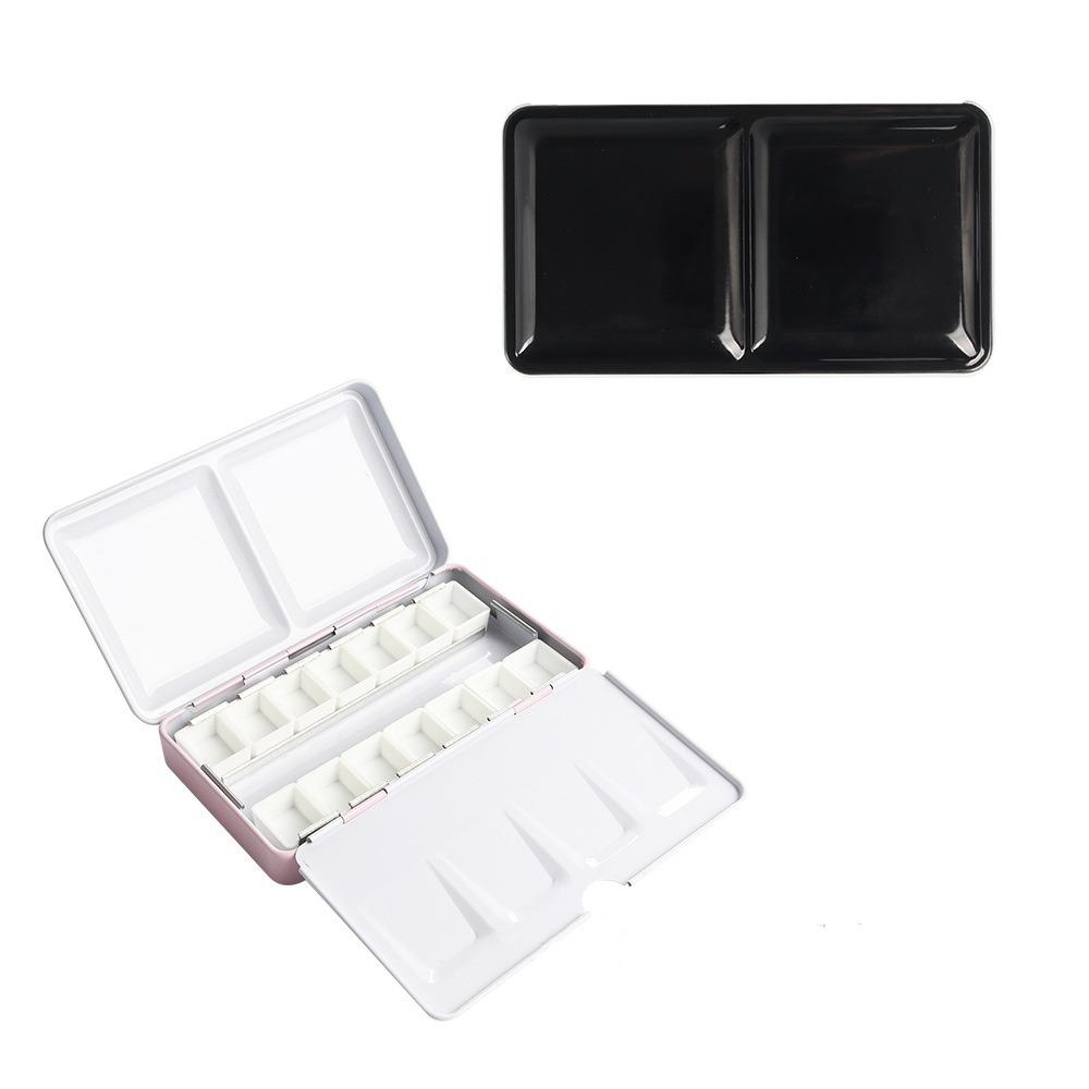 Empty Watercolor Storage Half Pans Watercolor Paint Box Multi-function Painting Box  Student