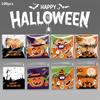100Pcs Pumpkin Halloween Candy Bag Happy Halloween Party Decorations Kid Gift Trick Or Treat Candy Cookie Spider Ghost Bag