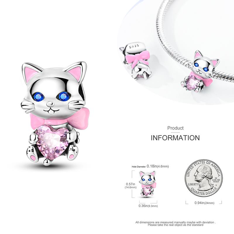 Charms Copper Beads For Women Fit Original Bracelet Animals Diy Pendants Jewelry