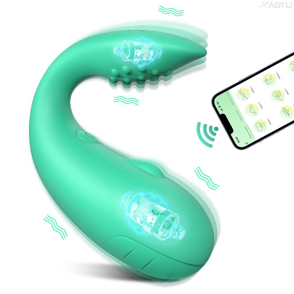 Секс-игрушка Женский G-точка Вибратор для женщин Стимулятор клитора Вибрирующее яйцо Вибратор-дилдо Проникновение Вагинальный Анальный Вибрационная игрушка