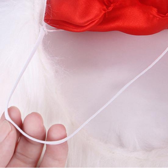 Собачья рождественская шапка Шапка Санта-Клауса для питомца с ушами и бородой Рождественский костюм Головной убор для маленьких собак кошек Праздничные аксессуары для наряжания