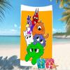 Customizable personalized beach towels Garten Of Banban themed designs.Suitable for the beach, yoga, sports;ideal as beach accessories