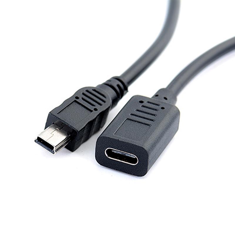 Мини USB-папа на Type-C-маму Кабель-адаптер для зарядки и передачи данных