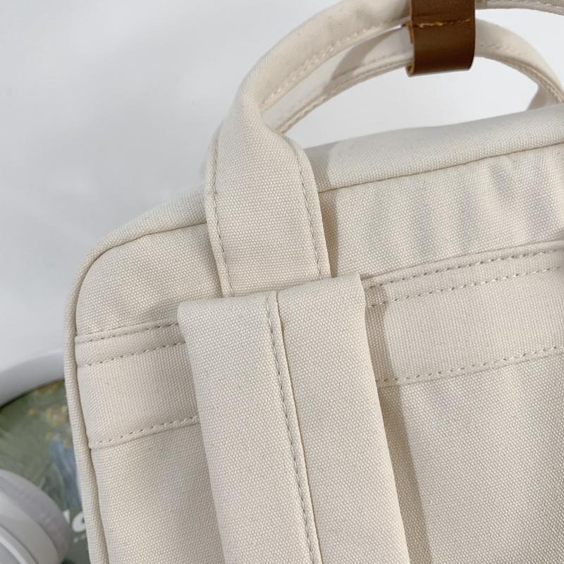 Рюкзак из холста для женщин, школьных подростков, студенческий ретро-рюкзак для занятий