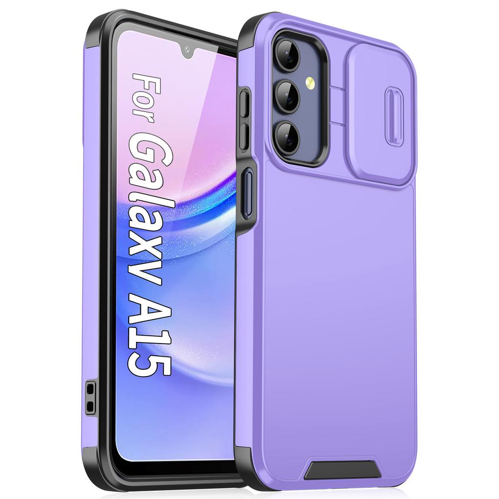 Slide Camera Protective Cover For Samsung Galaxy A55 A56 A36 A54 A53 A14 A17 A35 A15 A16 5G Matte Shockproof Armour Phone Case