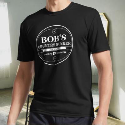 Новая Футболка Bob's Country Bunker Активный Логотип Футболка Смешная Размер от S до 5XL