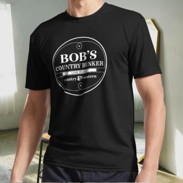 Новая Футболка Bob's Country Bunker Активный Логотип Футболка Смешная Размер от S до 5XL