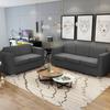 Sofa Set - vidaXL - 2 Pieces - Fabric - Dark Grey - Plush Comfort