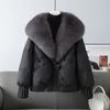 Fashion Winter Jacket Women Parkas Korean Big Fur Collar Thick Down Cotton Jacket Female Short Coat Warm Outerwear Tops