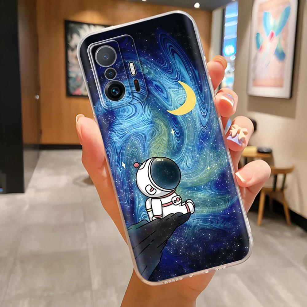 Для Xiaomi 11T Pro Чехол для телефона Модный Фэнтези Прозрачный Чехол Для Xiaomi Mi 11T Pro Mi11T ТПУ Силиконовый Противоударный Задние Крышки Funda