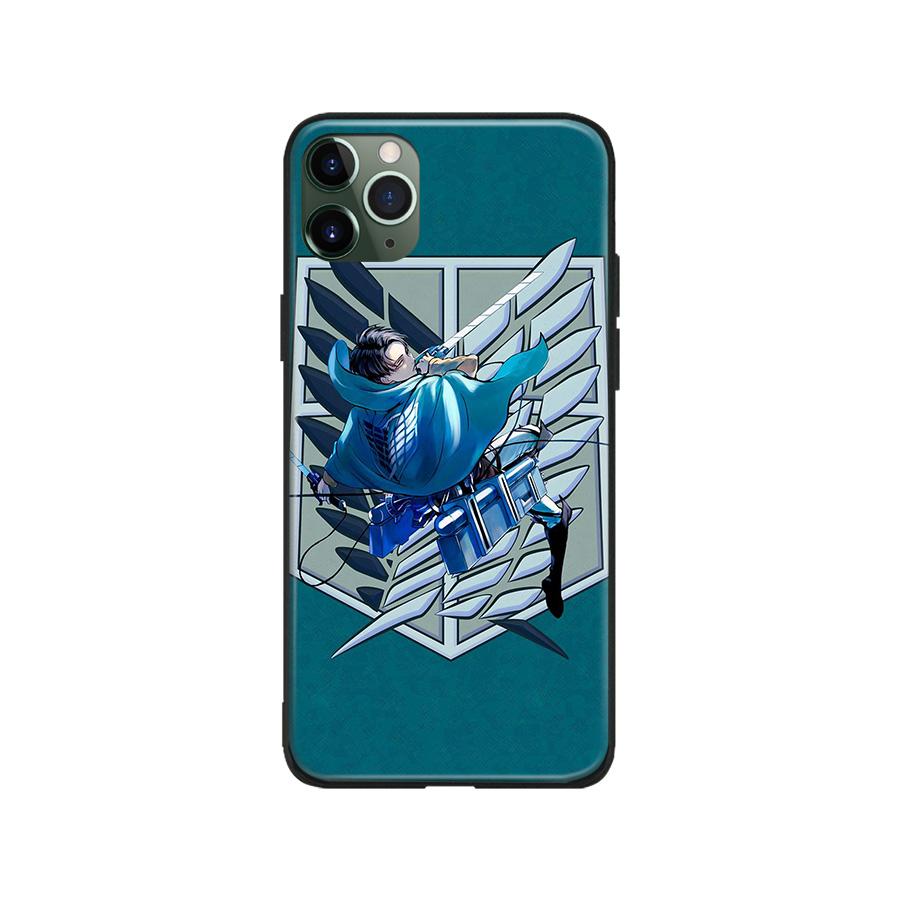 Атака Титанов Эрен Микаса Леви аниме для iPhone 6s 7 8 Plus X XR XS 11 12 13 Mini Pro Max Мягкий силиконовый чехол для телефона