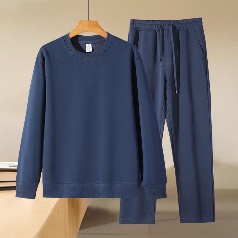 Autumn/Winter Women's Casual Solid Color Hoodie & Wide Leg Pants Set