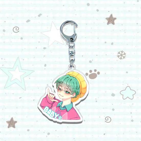 Брелок Охотники на ведьм Yousheng Богатая детализация персонажей Легкий портативный брелок Яркий цвет Аниме девушка Шарм Держатель для ключей