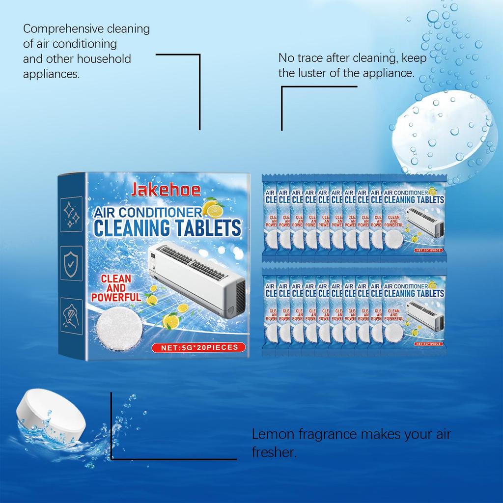 Джейкхоу Таблетки для чистки кондиционера Бытовой фильтр для кондиционера Подвесной блок Глубокая чистка Удаление пыли и запаха