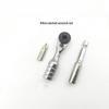 Mini Ratchet Wrench 1/4 Inch 60 Tooth High Precision Lightweight Small Metal Tool for Furniture Assembly Repairs