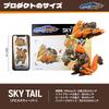 BEASTBOX 52TOYS BEASTDRIVE SKY TAIL Transforming Transforms from Mecharis To Fighter Assembly Highly Articulated Action Transforms Into a Mecha Beast