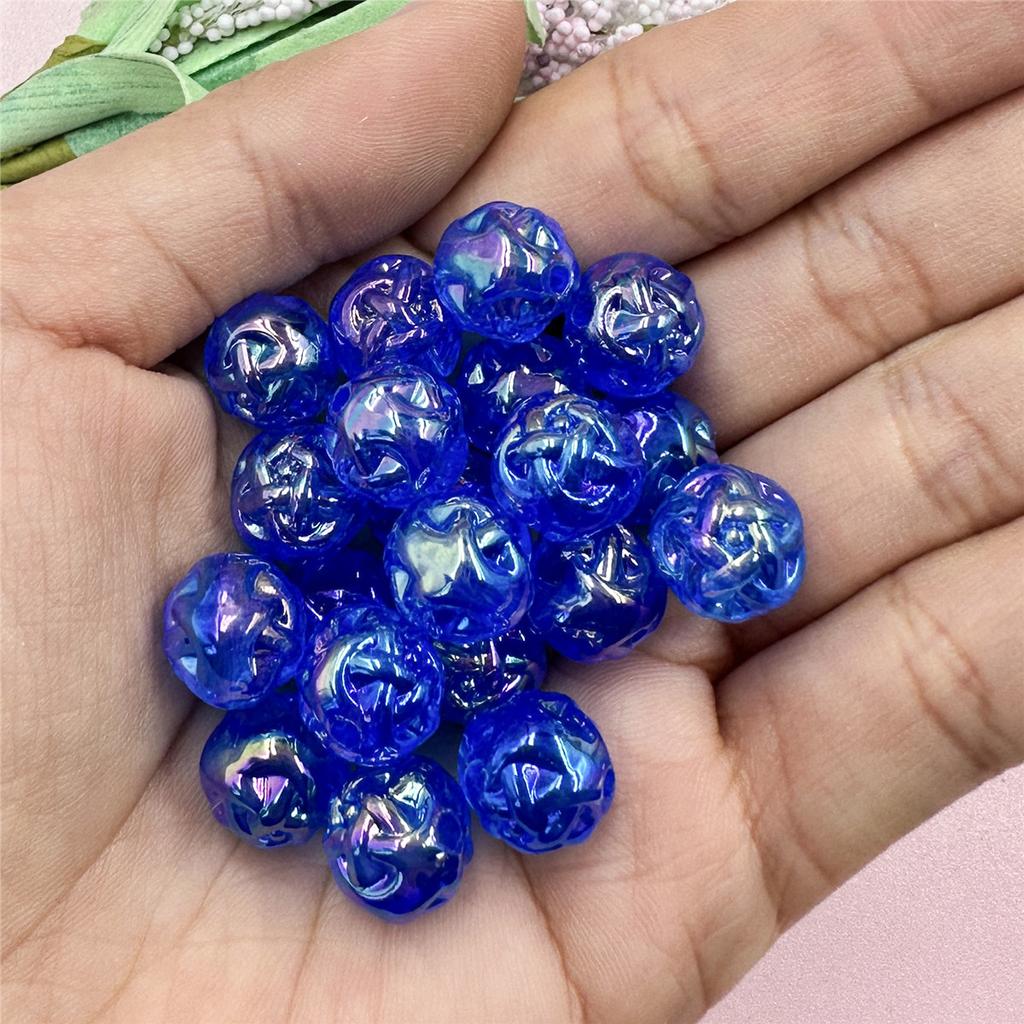 11.2mm Craft DIY DIY Beading Accessory Round Beads Jelly Colored Acrylic Charms Jewelry Making For Necklace Earrings Making Handmade Material Sugar