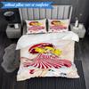 Panda And sweet Friendship 3pcs K-pop music group Bedding set,Ideal for Bedroom, Dormitory,Including Duvet Cover And 2pcs Pillowcases,Fan gifts