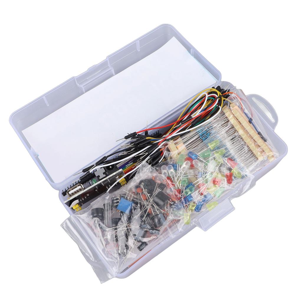 Стартовый набор электроники Веселый ассортимент Компонент для разработки Конденсаторы Резисторы Транзисторы