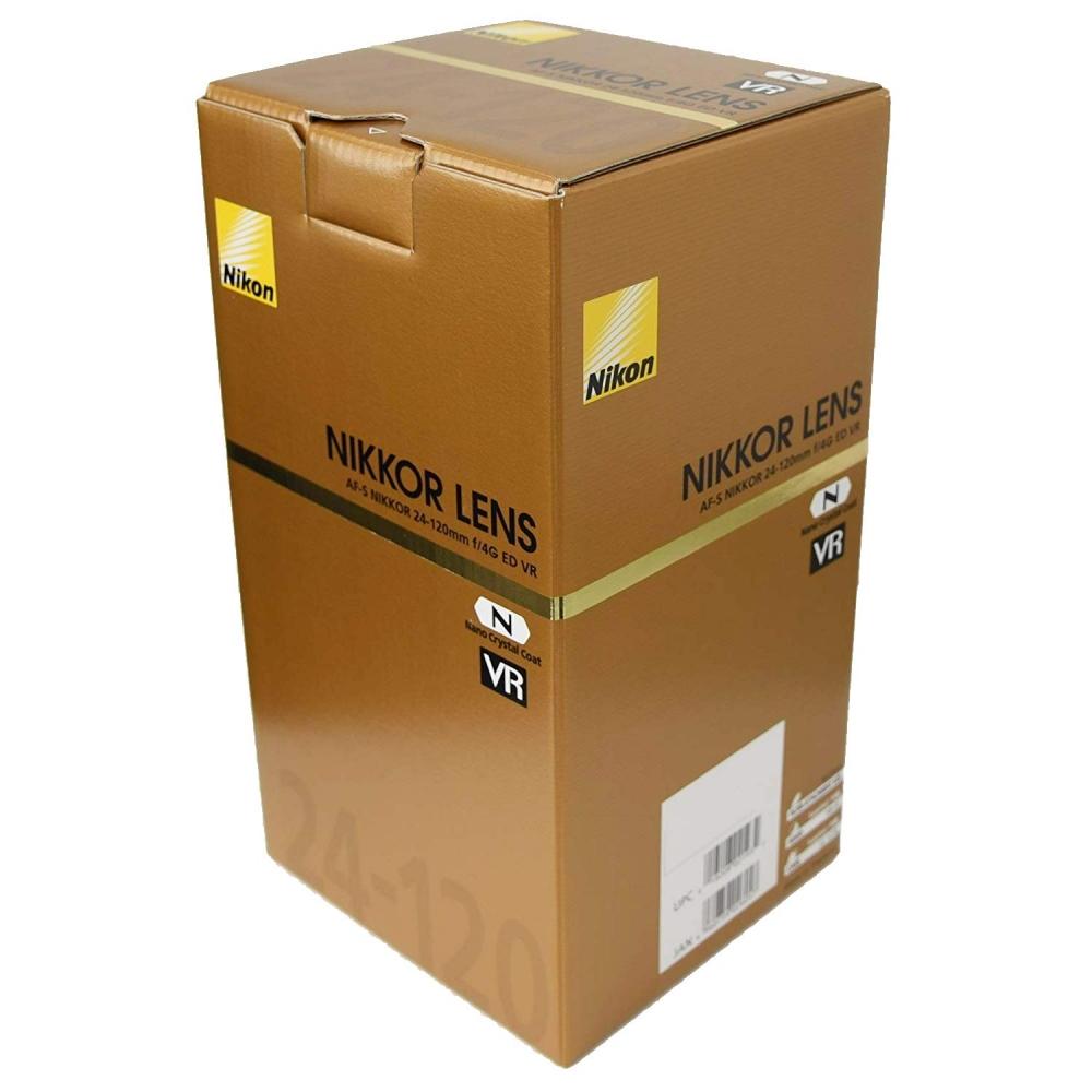 Стандартный зум-объектив Nikon AF-S NIKKOR 24-120 мм f4G ED VR, совместимый с полноразмерными камерами