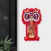 Новый Дофаминовый Мифический Зверь Лев Дверной Звонок: Магнитный декоративный напоминатель в китайском стиле для подарков на новоселье
