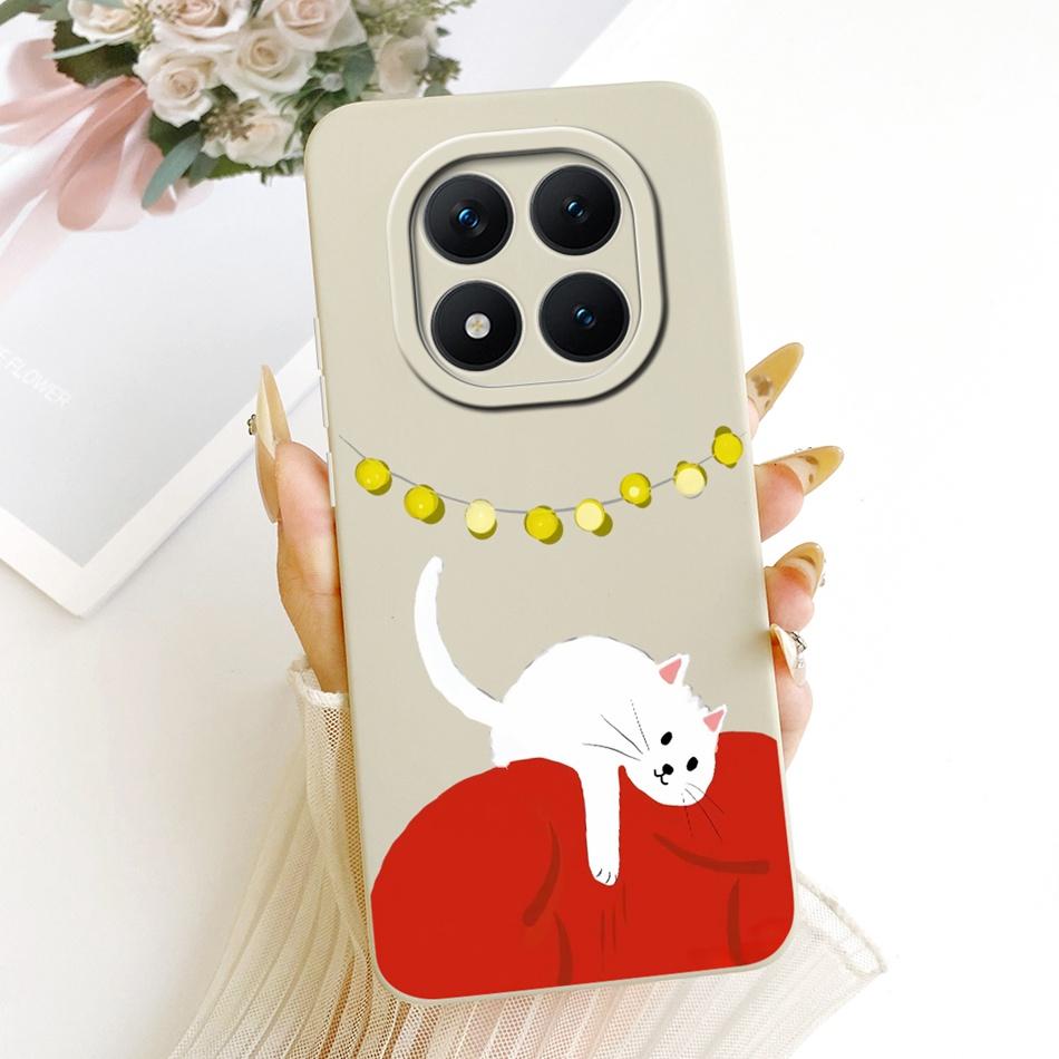 For Xiaomi Redmi Note 15 Pro+ 15Pro 5G Cute Cat Flower Cartoon Phone Case For Redmi Note 15 Pro Plus 5G Soft Silicone Bumpers