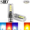 2 шт. новейшая светодиодная лампа T10 W5W для автомобиля 6SMD 3030 194 192 168 2825 WY5W светодиодная лампа для автомобильного номерного знака купольная лампа DRL DC 12 В 6000 К белая