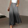 Women's Pants Boho Print Elastic High Waisted Pants Casual Wide Leg Long  Pant Trousers With Pocket