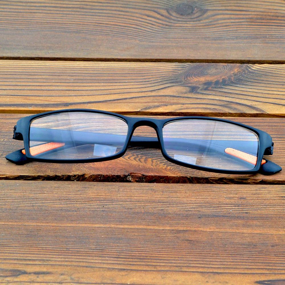 Противоусталостные линзы TR90 с прямоугольной черной оправой во всю оправу, очки для чтения от +0,75 до +4